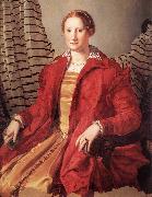 BRONZINO, Agnolo Portrait of a Lady dfg oil on canvas